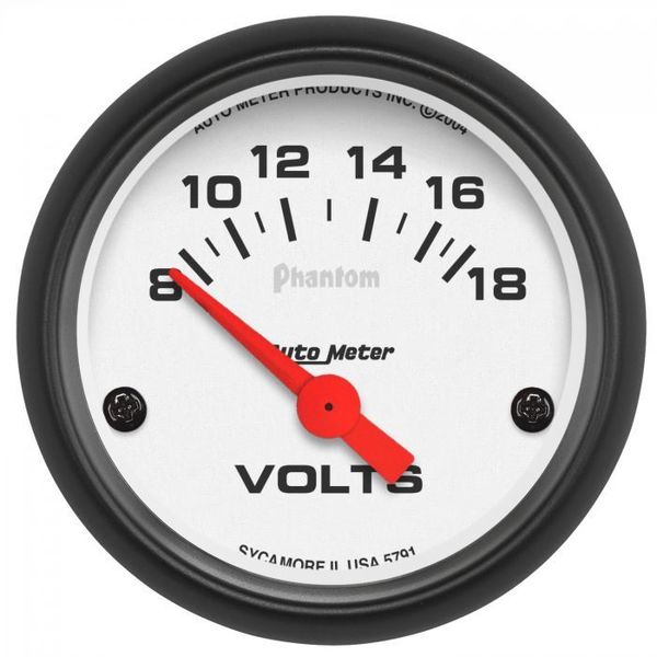 Auto Meter 2IN VOLTMETER, 8-18 VOLTS SSE, PHANTOM 5791